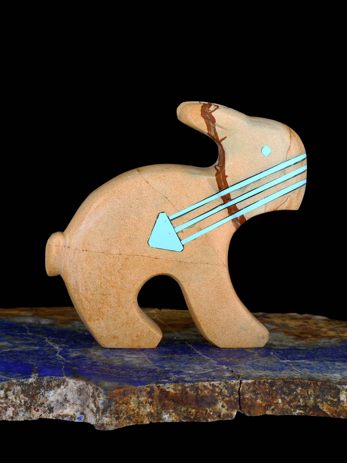 Picture Jasper Rabbit Zuni Fetish - PuebloDirect.com