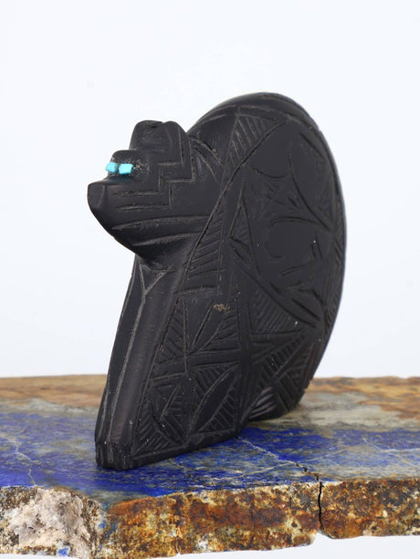 Black Marble Bear Zuni Fetish - PuebloDirect.com