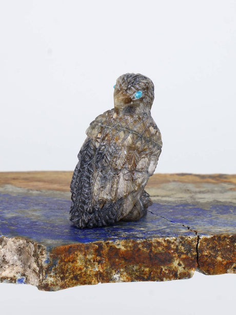 Picasso Marble Eagle Zuni Fetish - PuebloDirect.com