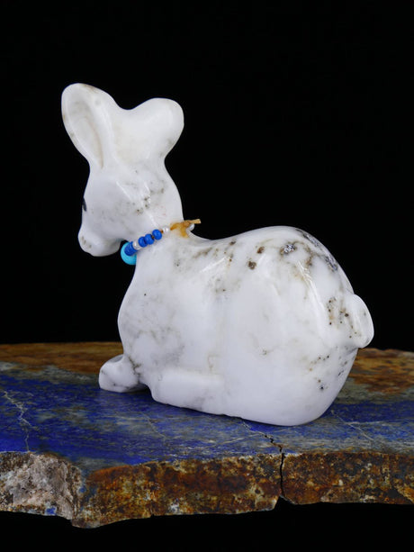 Marble Rabbit Zuni Fetish - PuebloDirect.com