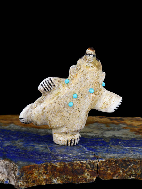 Antler Bear Zuni Fetish Carving - PuebloDirect.com