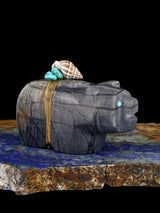 Picasso Marble Bear Zuni Fetish - PuebloDirect.com