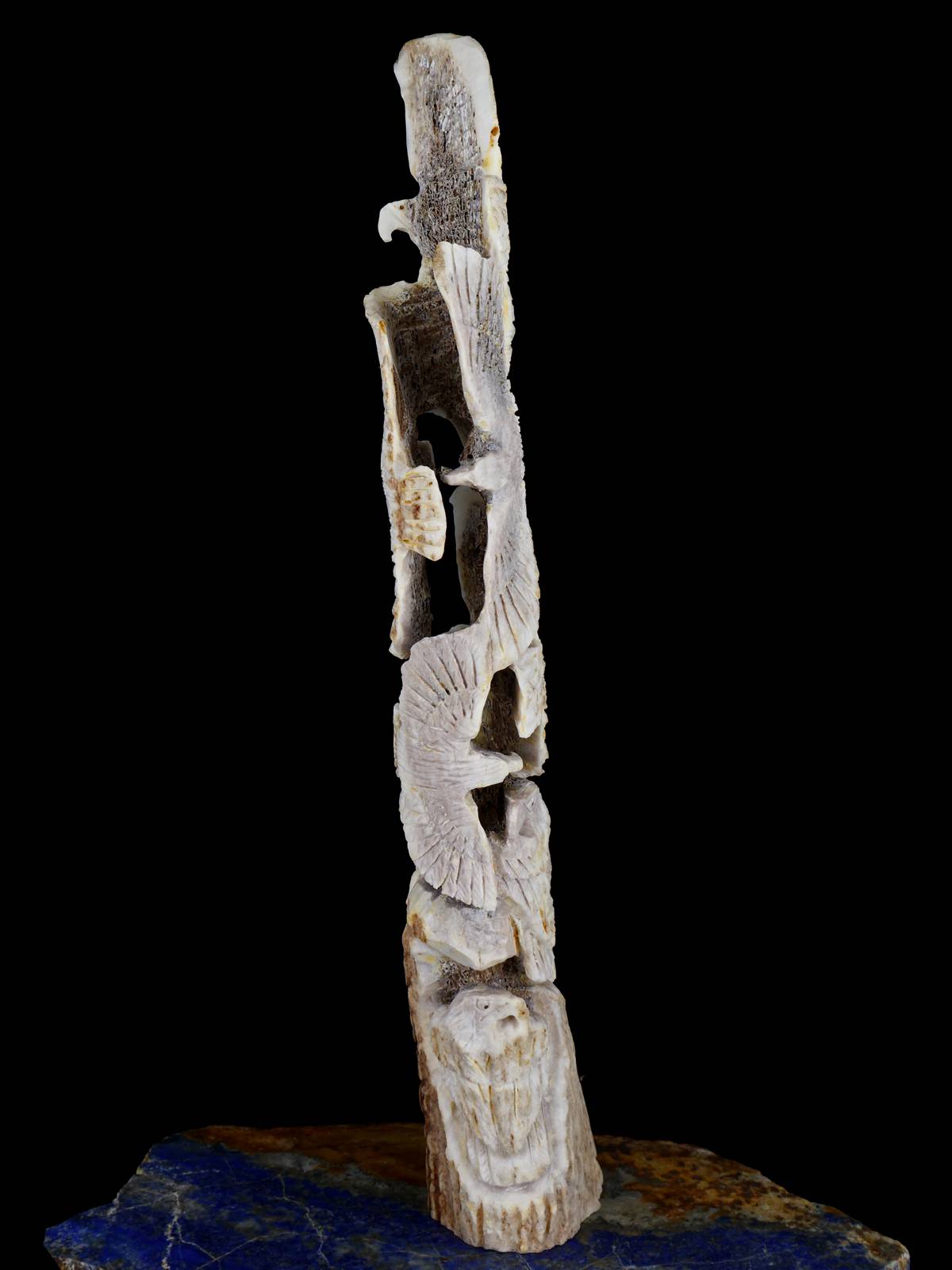 Antler Eagle Family Zuni Fetish - PuebloDirect.com