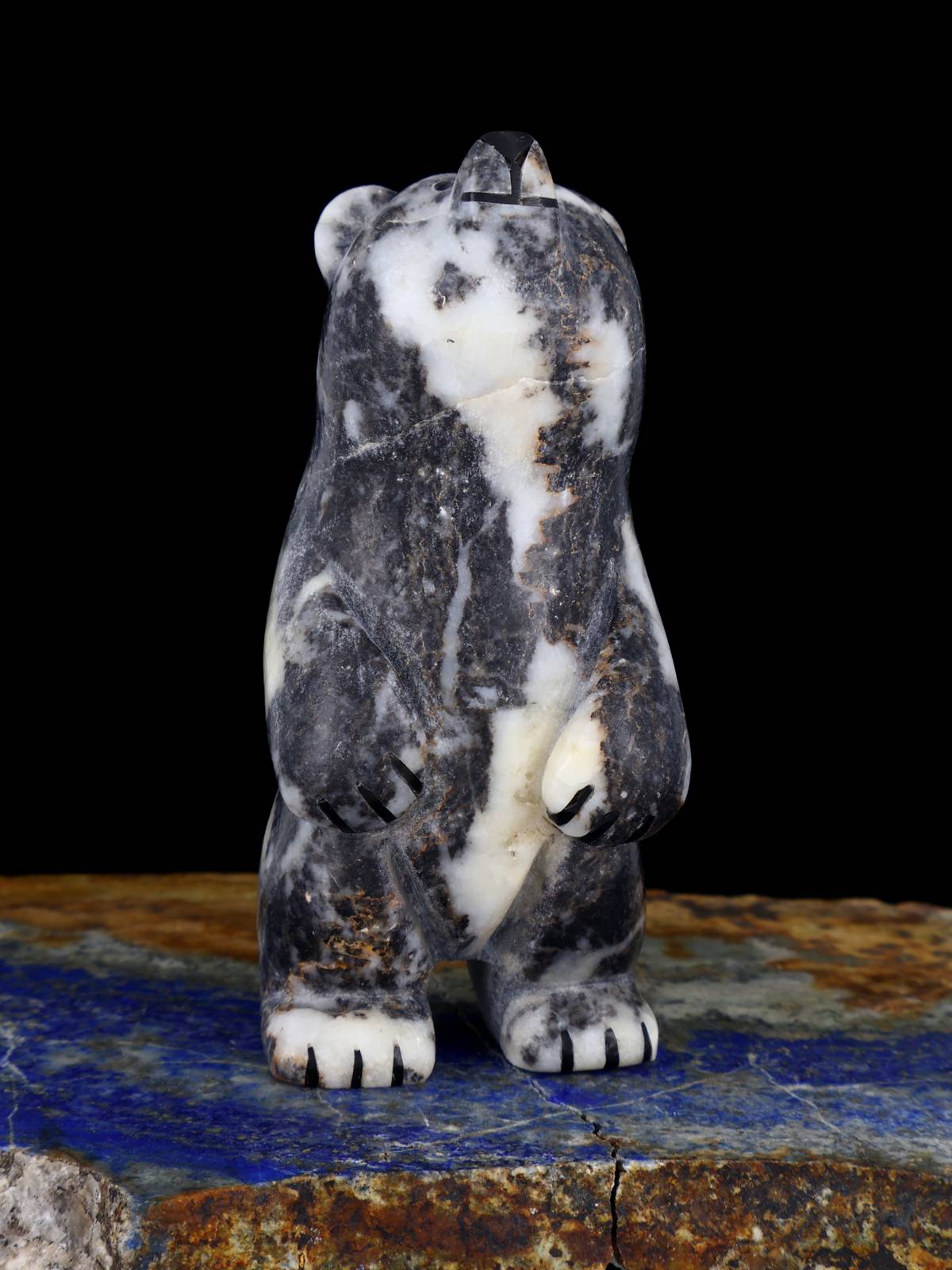 Marble Bear Zuni Fetish - PuebloDirect.com
