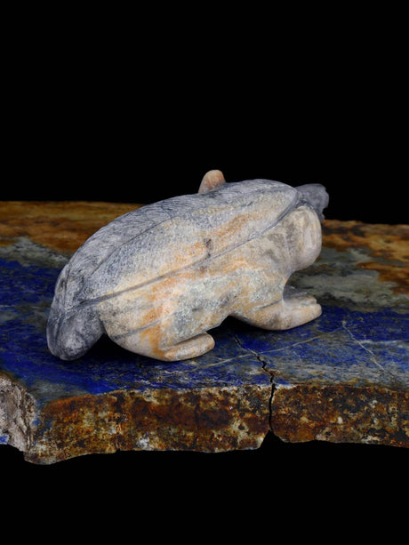 Picasso Marble Badger Zuni Fetish - PuebloDirect.com