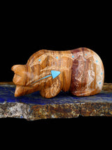 Onyx Bear Zuni Fetish - PuebloDirect.com