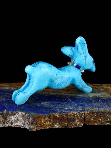 Marble Rabbit Zuni Fetish - PuebloDirect.com