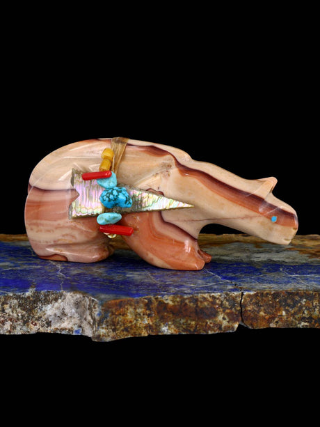 Dolomite Bear Zuni Fetish - PuebloDirect.com