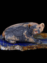 Picasso Marble Badger Zuni Fetish - PuebloDirect.com