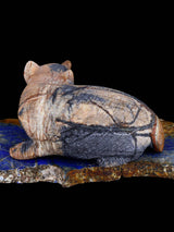 Picasso Marble Badger Zuni Fetish - PuebloDirect.com