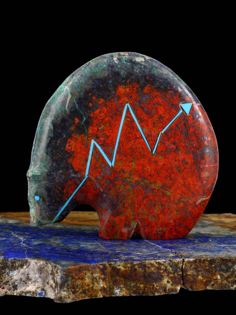 Sonoran Sunrise Medicine Bear Zuni Fetish - PuebloDirect.com