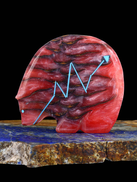Pinecone in Resin Medicine Bear Zuni Fetish - PuebloDirect.com