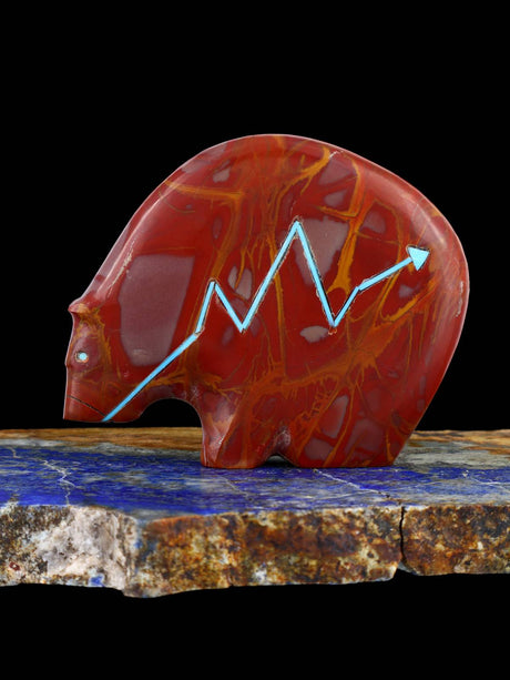 Noreena Jasper Medicine Bear Zuni Fetish - PuebloDirect.com