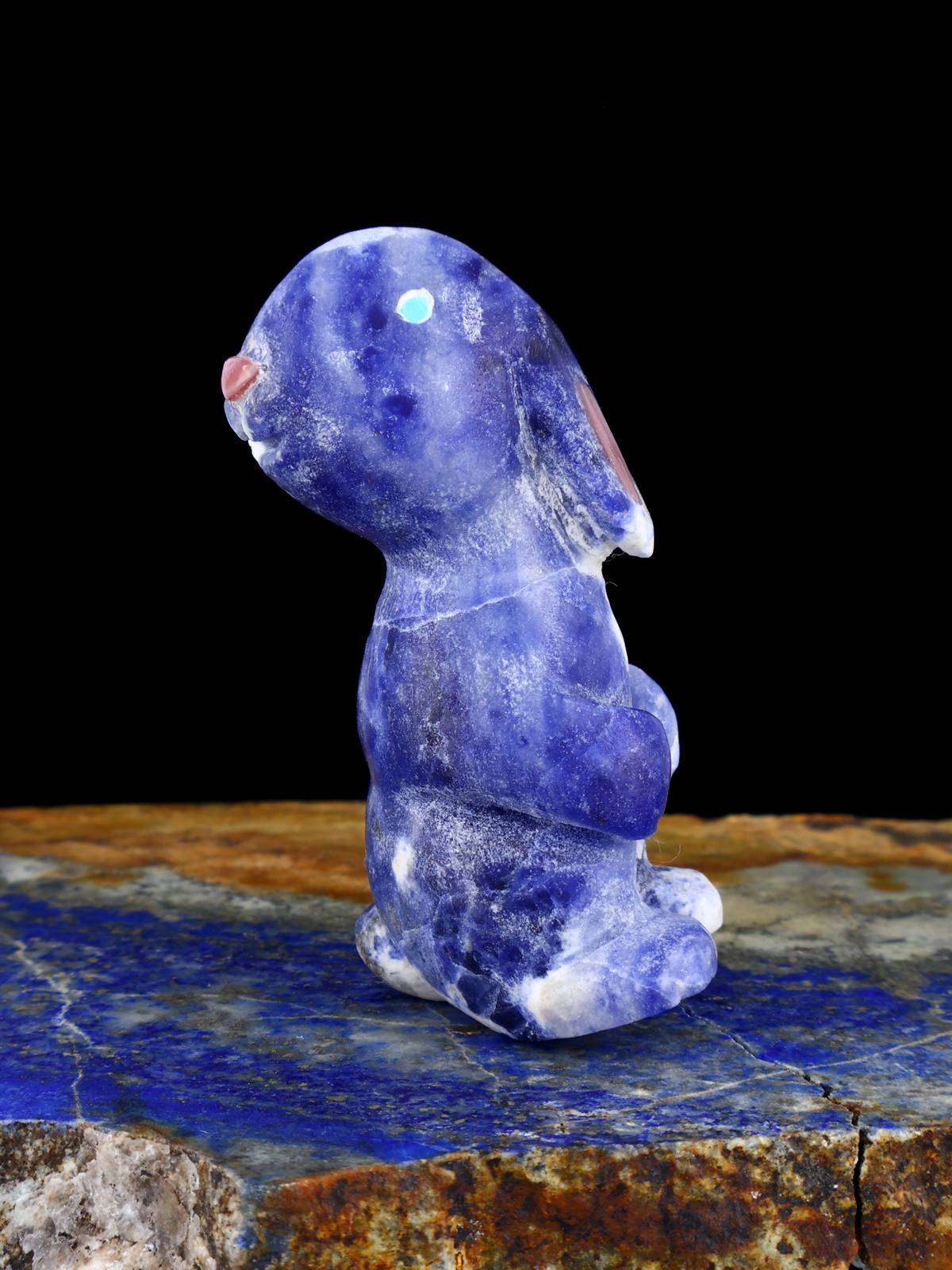 Sodalite Rabbit Zuni Fetish - PuebloDirect.com