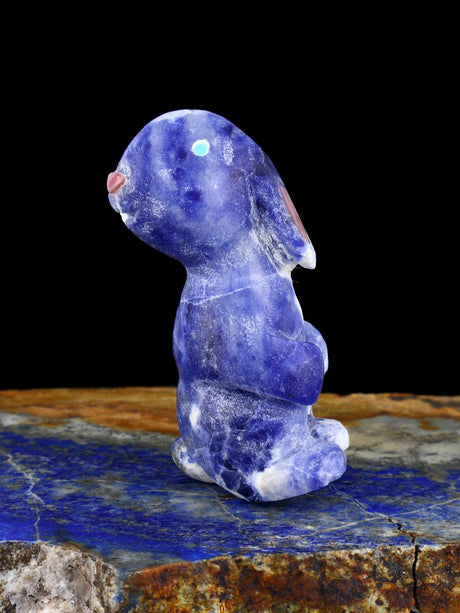 Sodalite Rabbit Zuni Fetish - PuebloDirect.com
