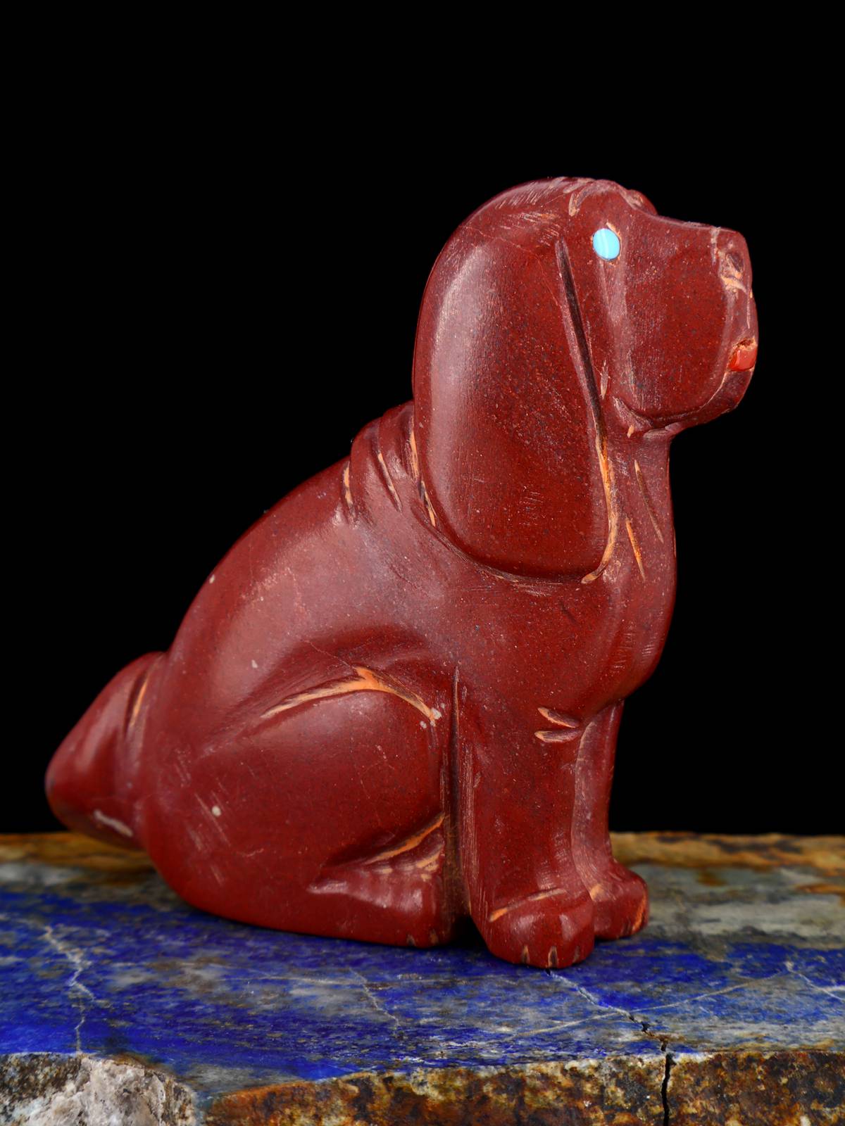 Pipestone Dog Zuni Fetish - PuebloDirect.com