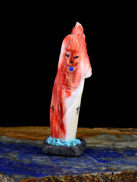 Spiny Oyster Butterfly Maiden Zuni Fetish - PuebloDirect.com