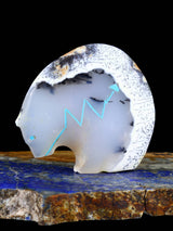 Dendritic Opal Medicine Bear Zuni Fetish - PuebloDirect.com