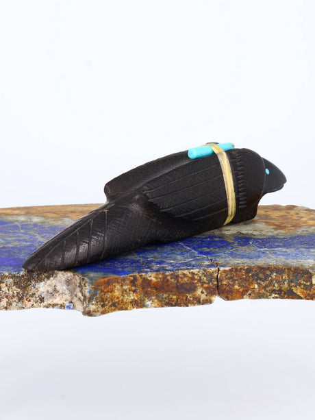 Jet Raven Zuni Fetish - PuebloDirect.com
