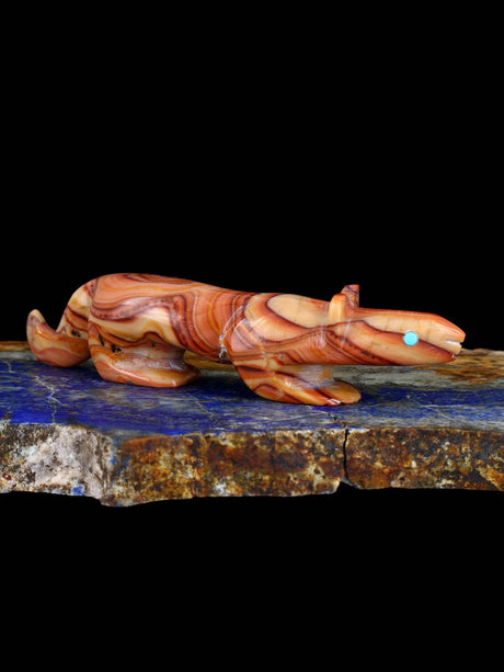 Dolomite Mountain Lion Zuni Fetish - PuebloDirect.com