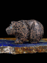 Dalmatian Jasper Bear Zuni Fetish - PuebloDirect.com