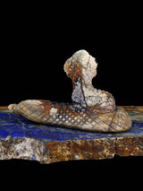 Picasso Marble Rattlesnake Zuni Fetish - PuebloDirect.com