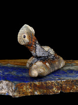 Picasso Marble Rattlesnake Zuni Fetish - PuebloDirect.com