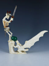 Antler Dragon Slayer Zuni Fetish Carving - PuebloDirect.com