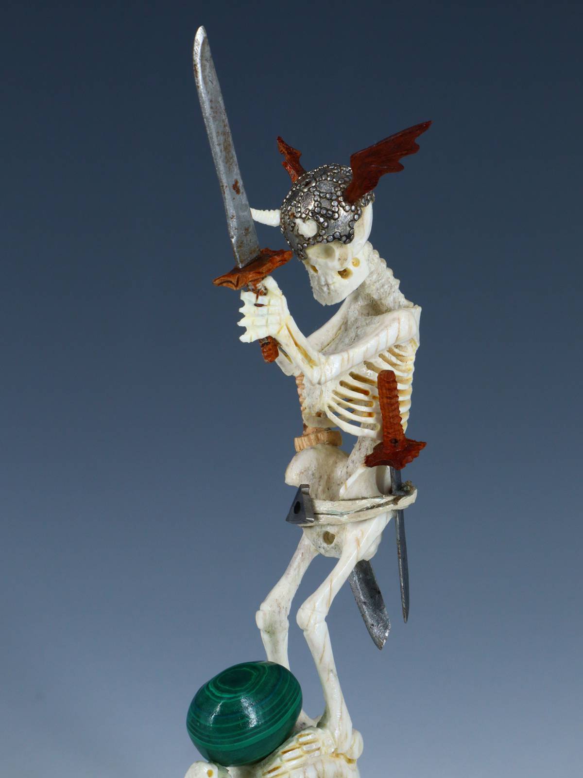 Antler Dragon Slayer Zuni Fetish Carving - PuebloDirect.com