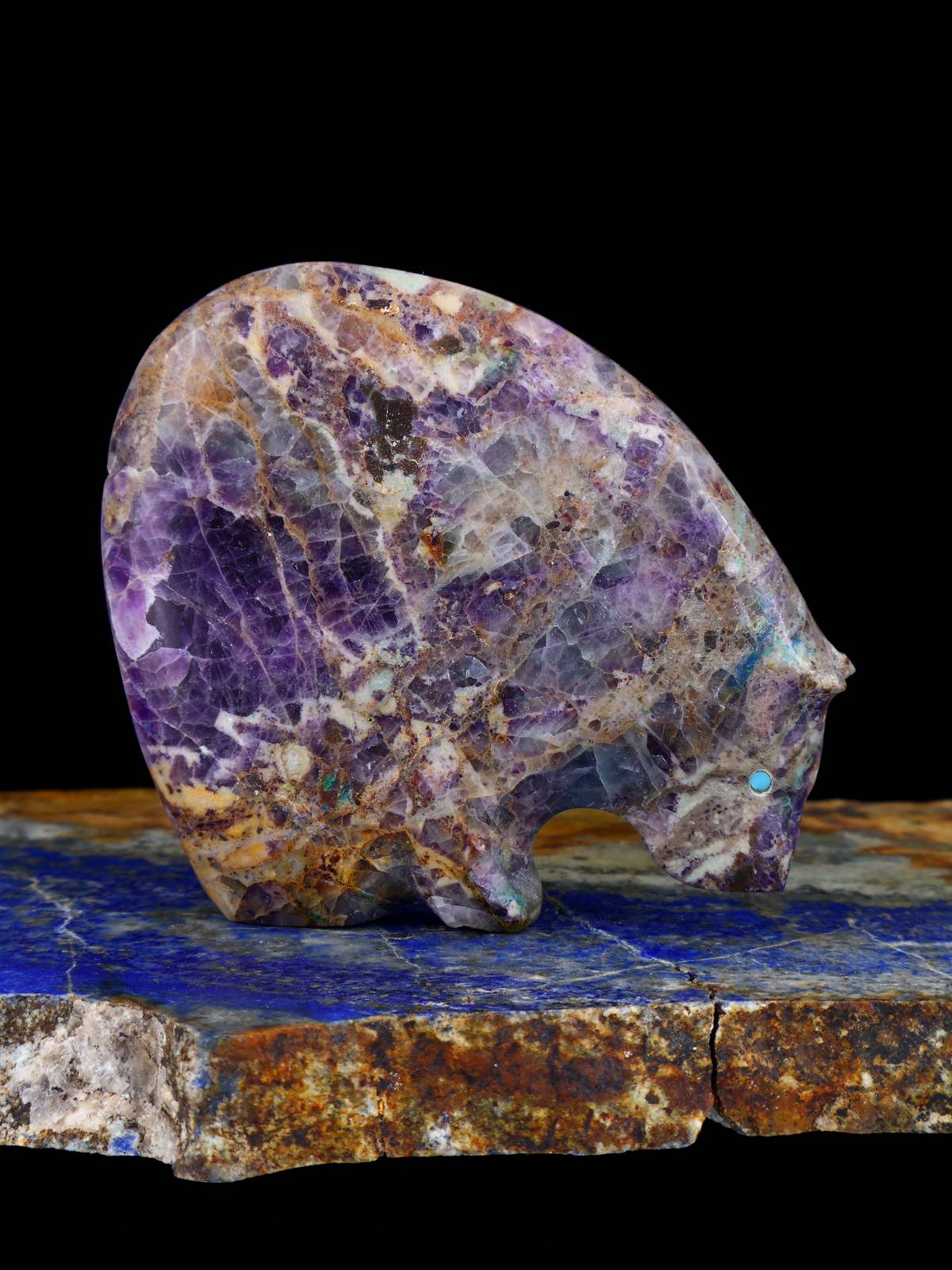 Fluorite Bear Zuni Fetish - PuebloDirect.com