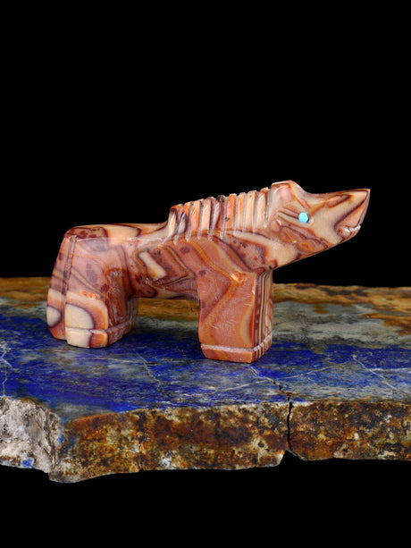 Rolling Hills Dolomite Horse Zuni Fetish - PuebloDirect.com