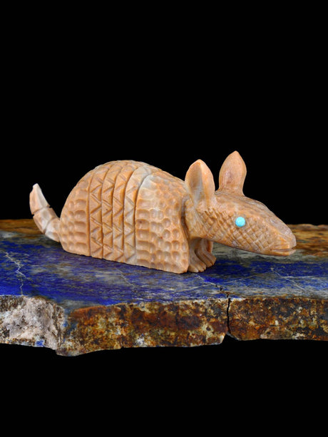 Picasso Marble Armadillo Zuni Fetish - PuebloDirect.com