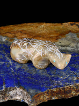 Picasso Marble Badger Zuni Fetish - PuebloDirect.com