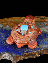 Rolling Hills Dolomite Turtle Zuni Fetish - PuebloDirect.com