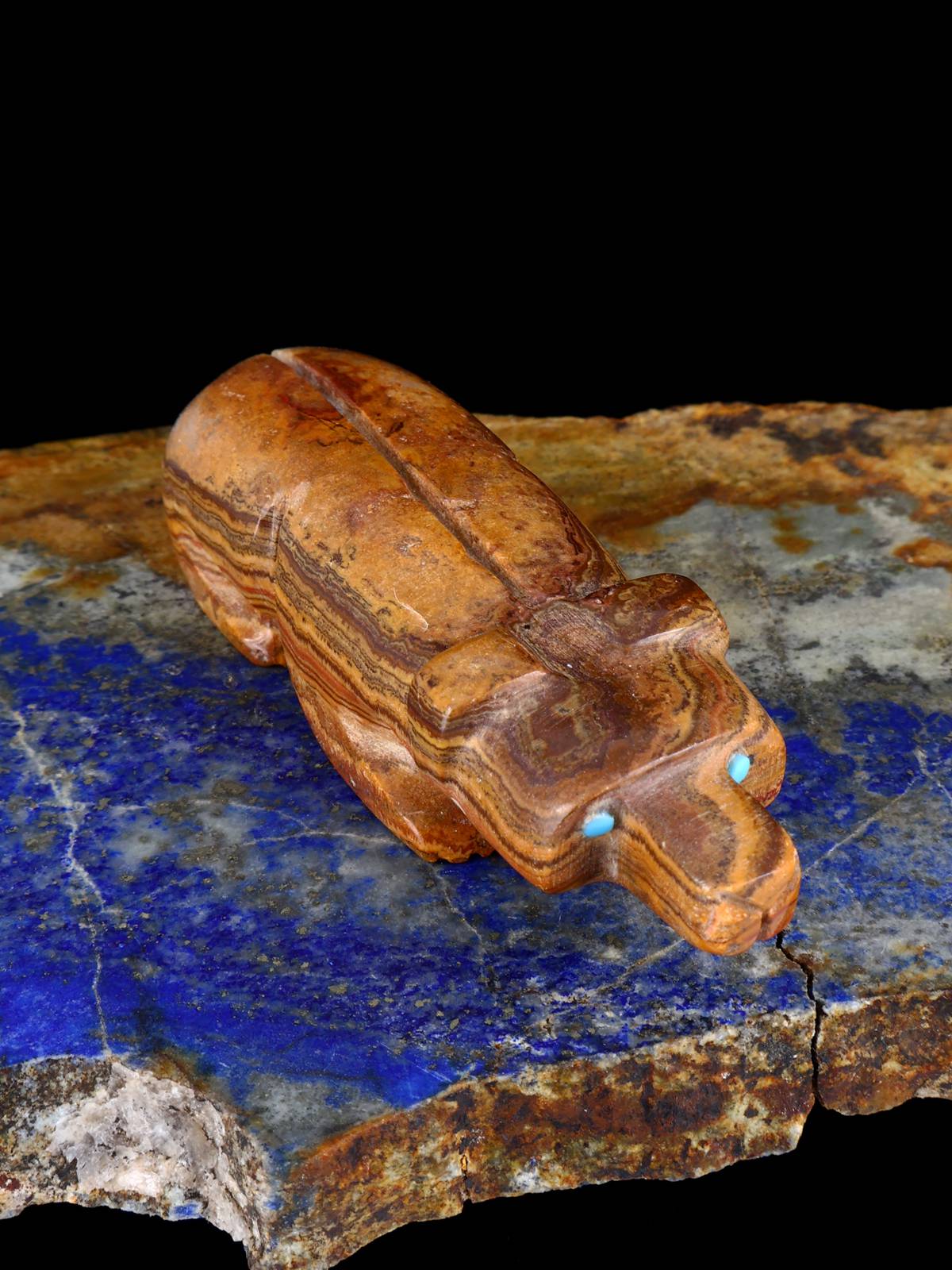 Onyx Badger Zuni Fetish - PuebloDirect.com