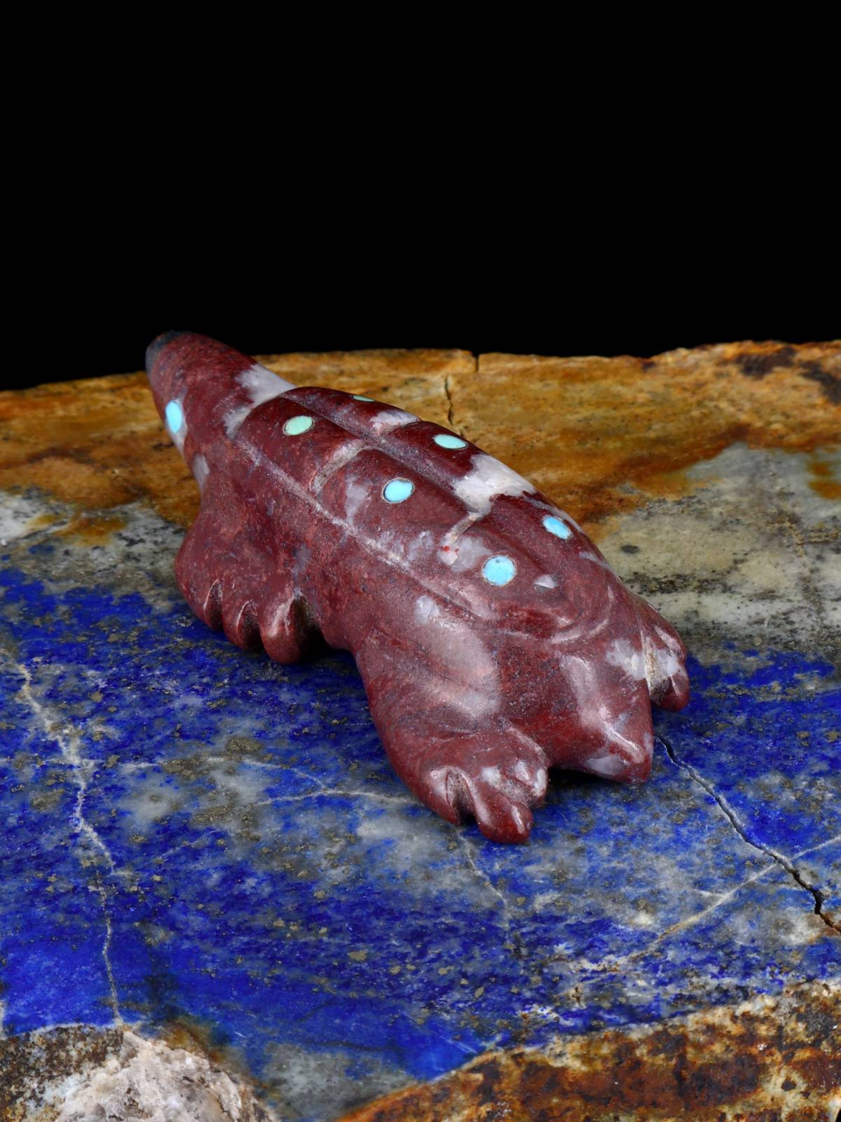 Marble Sea Creature Zuni Fetish - PuebloDirect.com