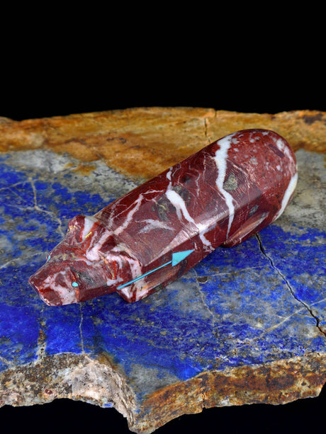 Marble Bear Zuni Fetish - PuebloDirect.com