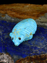 Turquoise Badger Navajo Carving - PuebloDirect.com