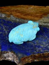 Turquoise Badger Navajo Carving - PuebloDirect.com