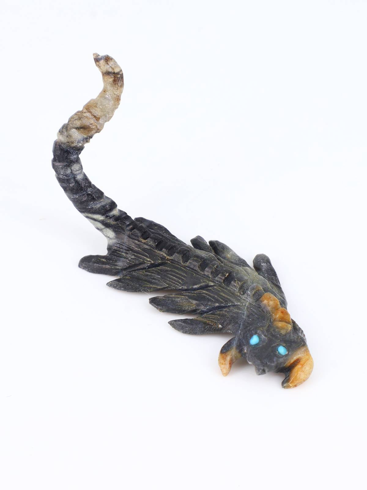 Picasso Marble Scorpion Zuni Fetish - PuebloDirect.com