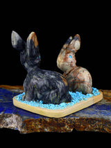 Picasso Marble Rabbits Zuni Fetish - PuebloDirect.com
