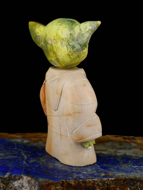 Serpentine Yoda Zuni Fetish - PuebloDirect.com