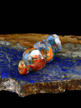 Turquoise and Spiny Oyster Cat Zuni Fetish - PuebloDirect.com