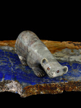 Picasso Marble Wolf Zuni Fetish - PuebloDirect.com