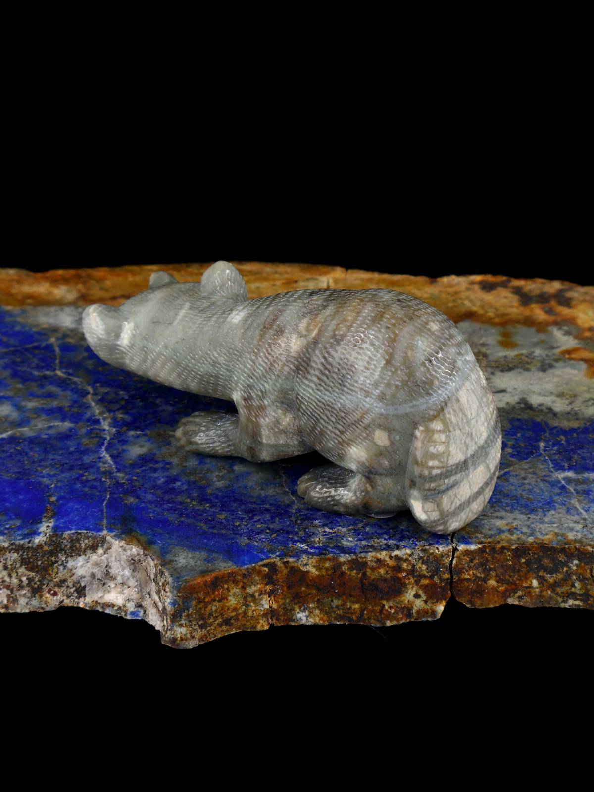 Picasso Marble Wolf Zuni Fetish - PuebloDirect.com