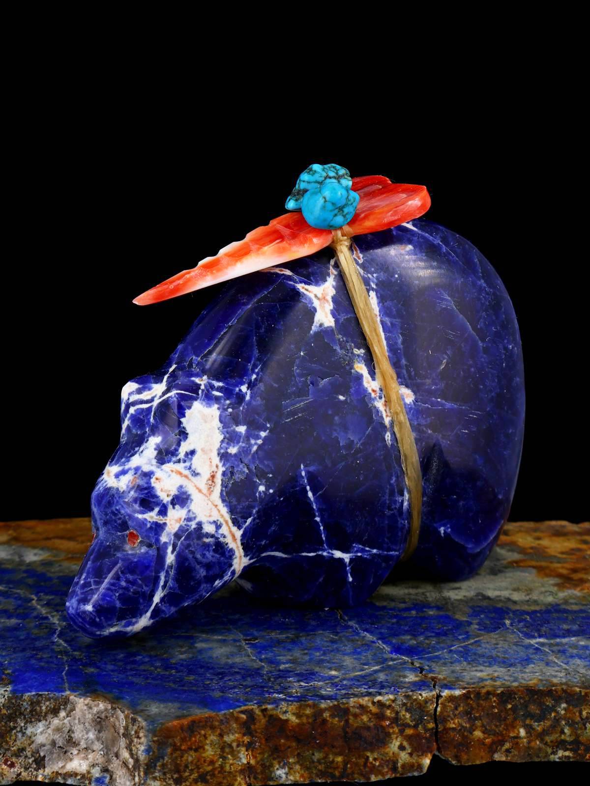 Sodalite Bear Zuni Fetish - PuebloDirect.com