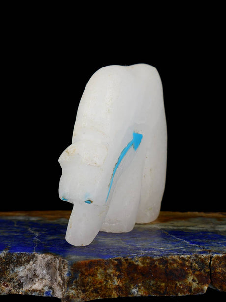 Calcite Bear Zuni Fetish - PuebloDirect.com