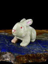 Picasso Marble Rabbit Zuni Fetish - PuebloDirect.com