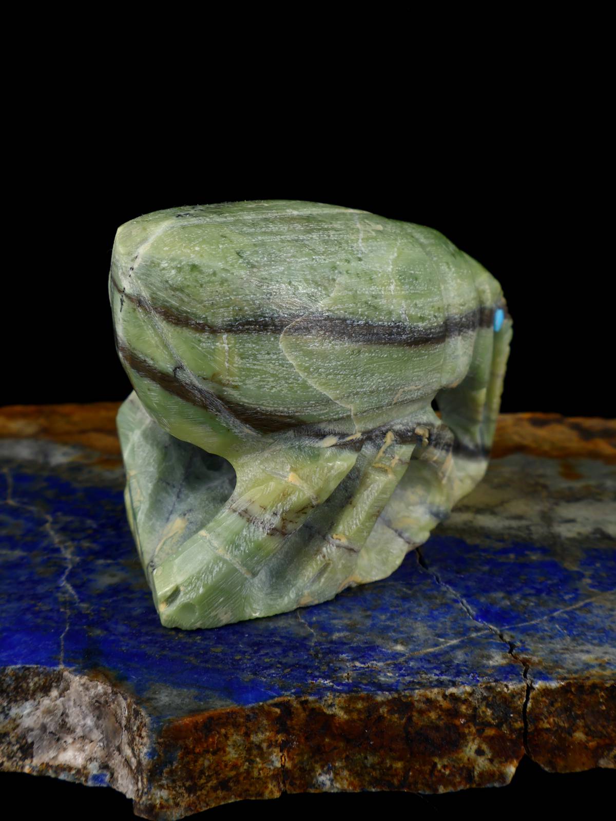 Serpentine Bug Zuni Fetish - PuebloDirect.com