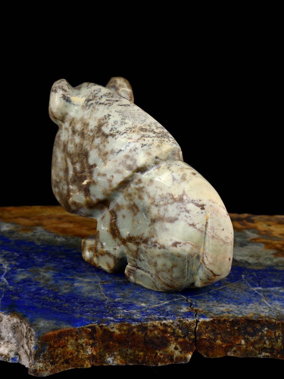 Picasso Marble Lion Zuni Fetish - PuebloDirect.com
